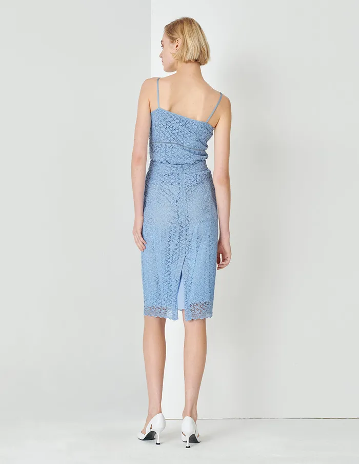 MARYLING Skirts Water Wave Blue Straight Body Package Hip Lace Skirt Blue 8211 Women MARYLING Skirts Water Wave Blue Straight Body Package Hip Lace Skirt Blue 8211 Women