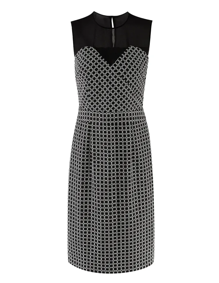 MARYLING Slip Dress Black White Sleeveless Plaid Dress Mix 8211 Women