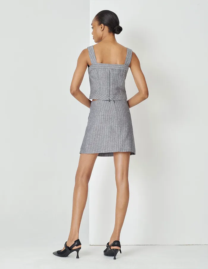 MARYLING Vest Grey Striped Tank Top Camisole Mix 8211 Women MARYLING Vest Grey Striped Tank Top Camisole Mix 8211 Women