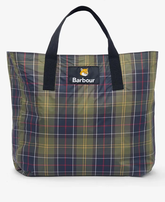Men Bags and Luggage Barbour X Maison Kitsun Reversible Tote Bag Dark Navy Men Bags and Luggage Barbour X Maison Kitsun Reversible Tote Bag Dark Navy