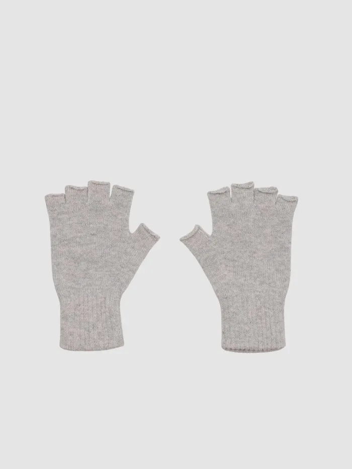 Men Begg X Co Gloves Field Cashmere Gloves Feather Grey