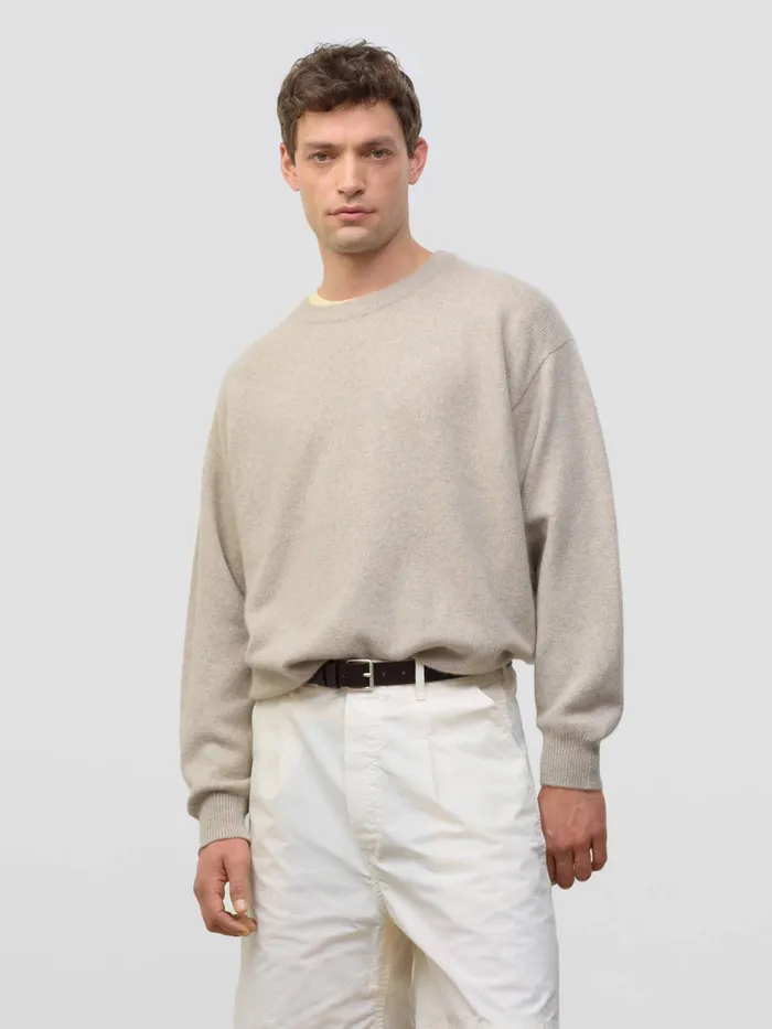 Men Begg X Co Loungewear Beach Break Solid Cashmere Sweater Goatfell