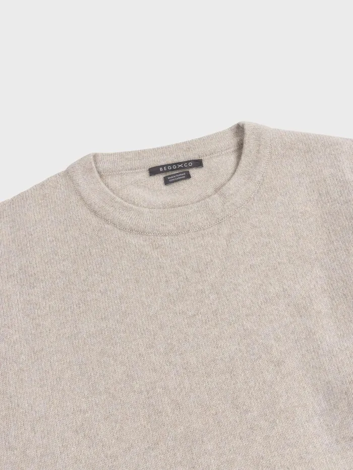 Men Begg X Co Loungewear Beach Break Solid Cashmere Sweater Goatfell