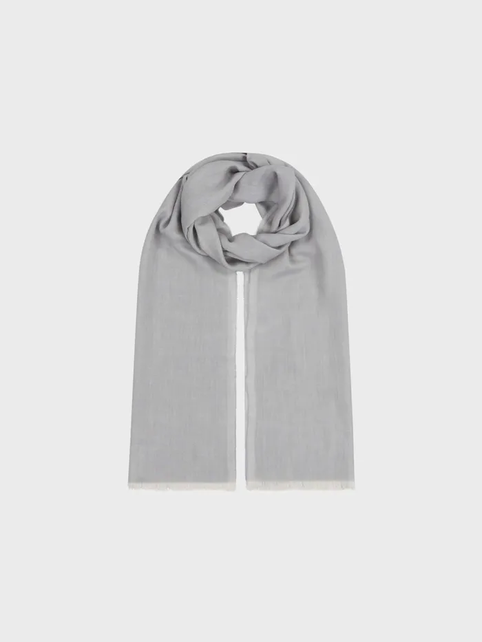 Men Begg X Co Scarves Wispy Solid Superfine Cashmere Scarf Dove Grey