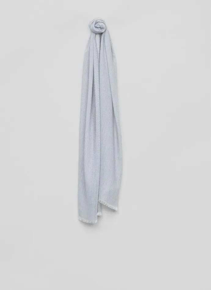 Men Begg X Co Scarves Wispy Solid Superfine Cashmere Scarf Dove Grey