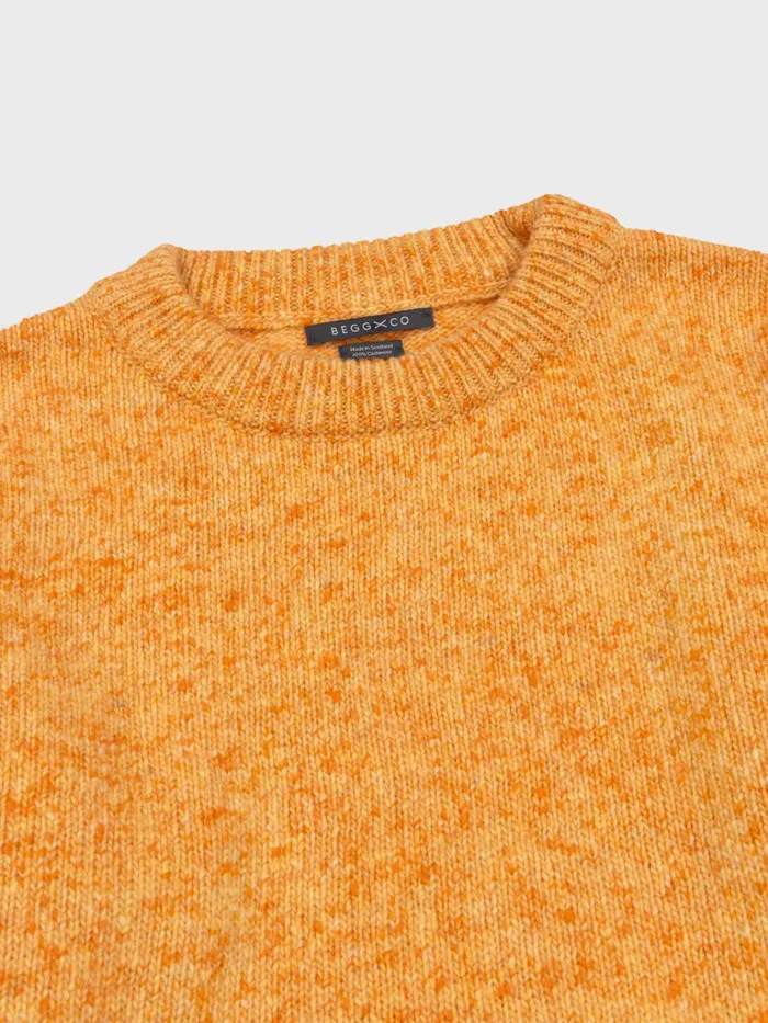 Men Begg X Co Sweaters Bay Cashmere Sweater Tangerine