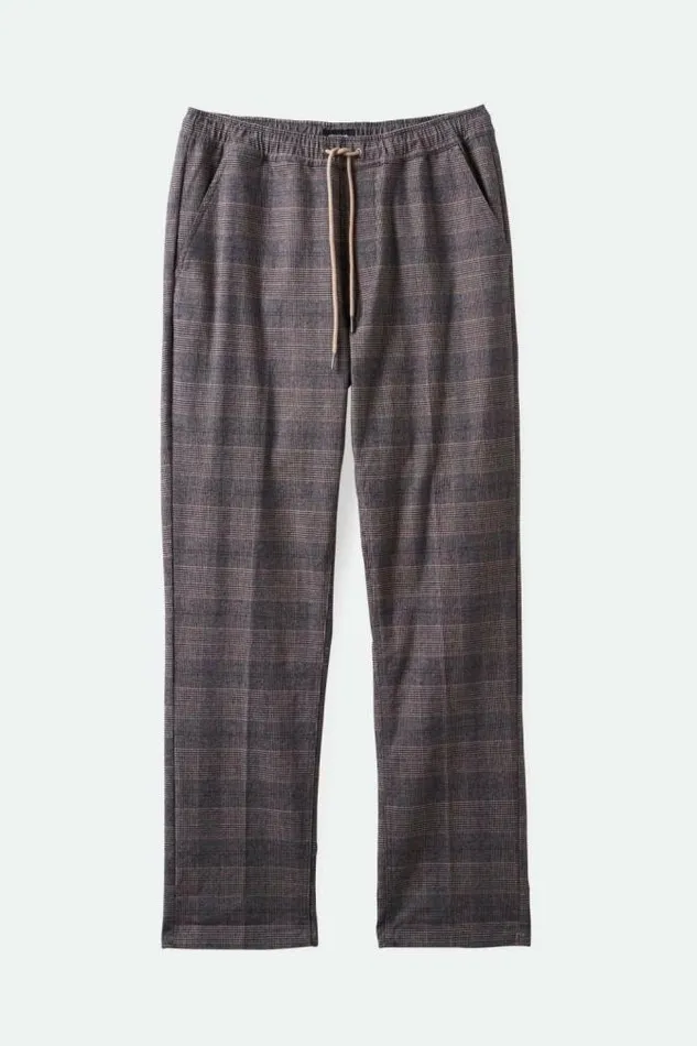 Men Broadway Houndstooth Ewaist Relaxed Pant Browncream Houndstooth Brixton Pants Men Broadway Houndstooth Ewaist Relaxed Pant Browncream Houndstooth Brixton Pants