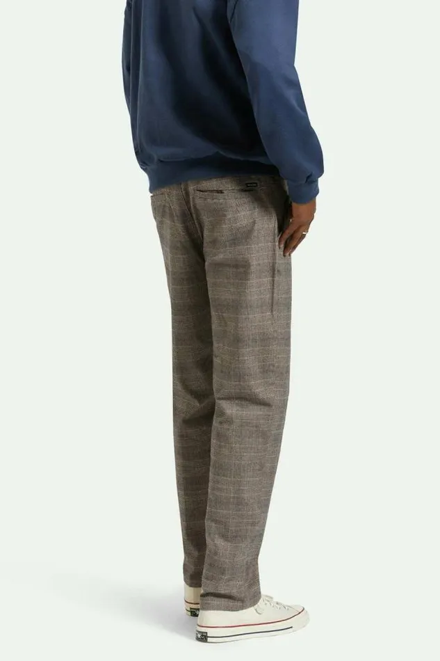 Men Broadway Houndstooth Ewaist Relaxed Pant Browncream Houndstooth Brixton Pants