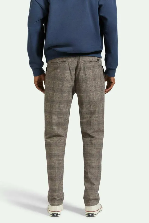 Men Broadway Houndstooth Ewaist Relaxed Pant Browncream Houndstooth Brixton Pants