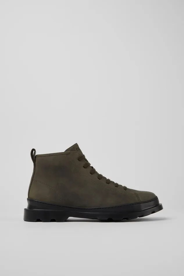 Men Camper Ankle Boots Brutus Dark Green Nubuck Ankle Boots Men Camper Ankle Boots Brutus Dark Green Nubuck Ankle Boots
