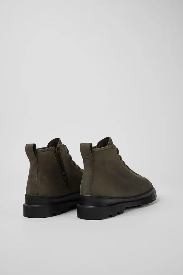 Men Camper Ankle Boots Brutus Dark Green Nubuck Ankle Boots Men Camper Ankle Boots Brutus Dark Green Nubuck Ankle Boots