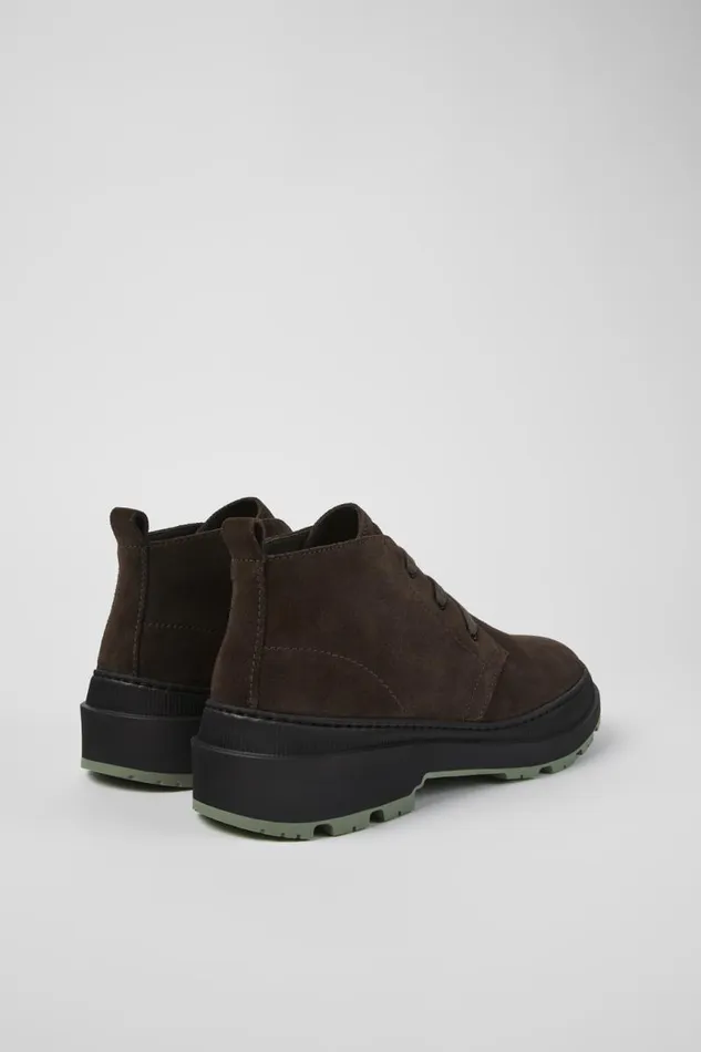 Men Camper Ankle Boots Brutus Trek MICHELIN Gray Nubuck Shoes Men Camper Ankle Boots Brutus Trek MICHELIN Gray Nubuck Shoes