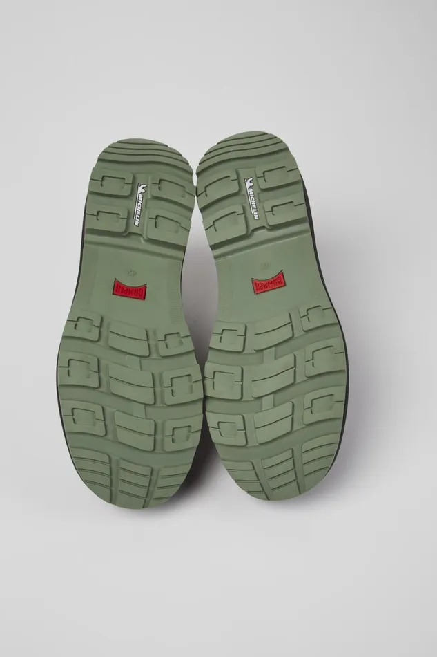 Men Camper Ankle Boots Brutus Trek MICHELIN Gray Nubuck Shoes Men Camper Ankle Boots Brutus Trek MICHELIN Gray Nubuck Shoes