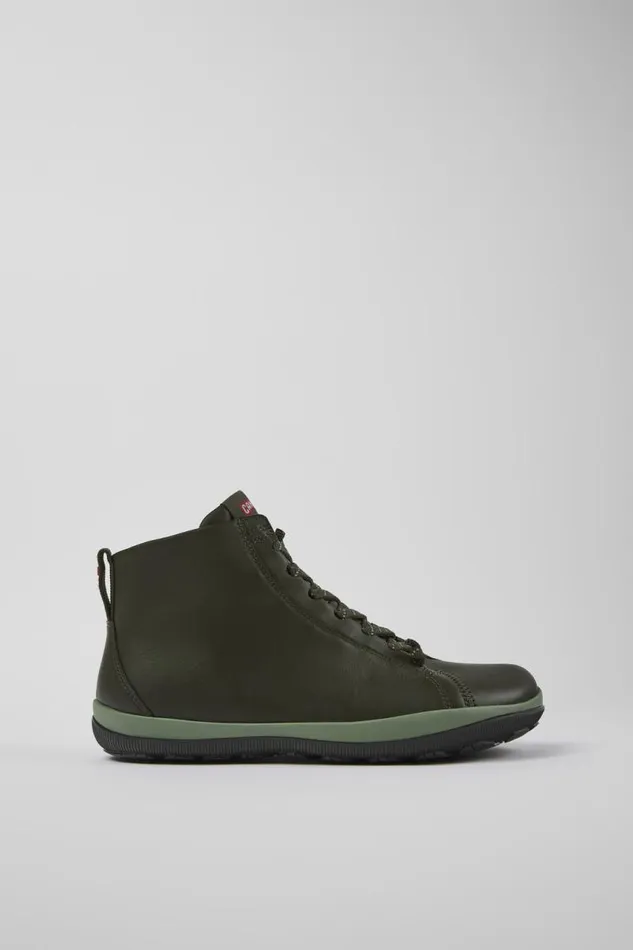 Men Camper Ankle Boots Peu Pista GORETEX Green Leather Ankle Boots Men Camper Ankle Boots Peu Pista GORETEX Green Leather Ankle Boots