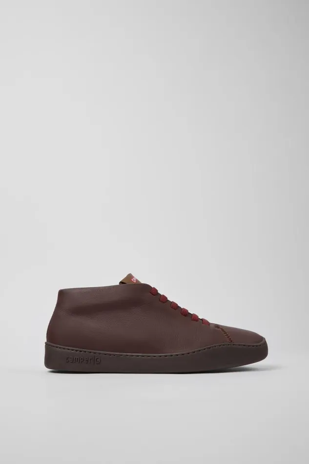 Men Camper Ankle Boots Peu Touring Brown Leather Sneakers Men Camper Ankle Boots Peu Touring Brown Leather Sneakers