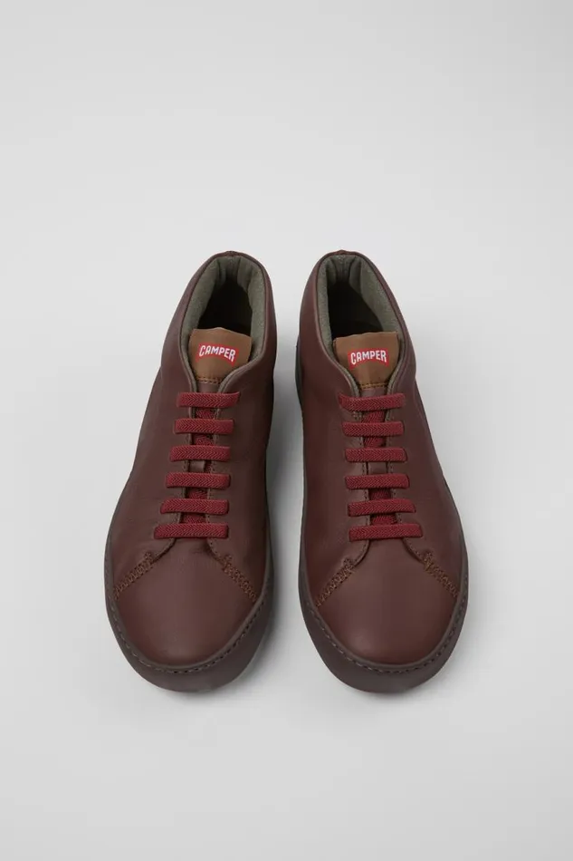 Men Camper Ankle Boots Peu Touring Brown Leather Sneakers Men Camper Ankle Boots Peu Touring Brown Leather Sneakers
