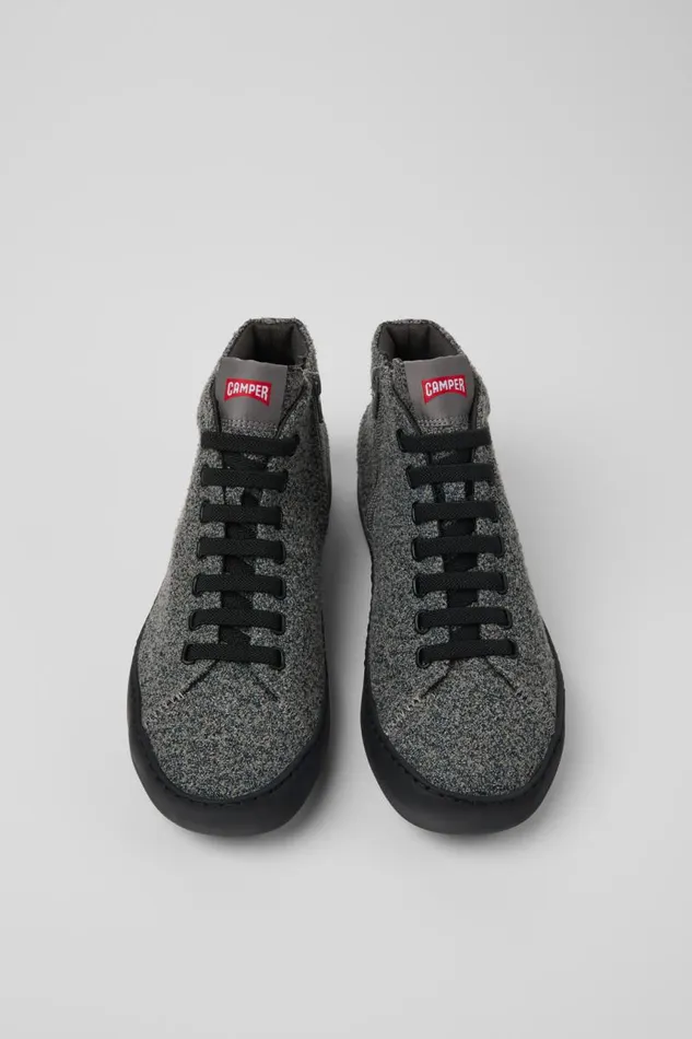 Men Camper Ankle Boots Peu Touring Grayblack Textile Ankle Boots Men Camper Ankle Boots Peu Touring Grayblack Textile Ankle Boots