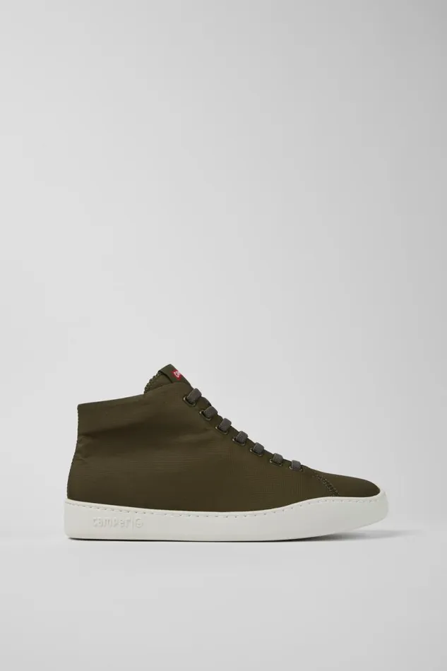 Men Camper Ankle Boots Peu Touring Green Recycled PET Sneakers Men Camper Ankle Boots Peu Touring Green Recycled PET Sneakers