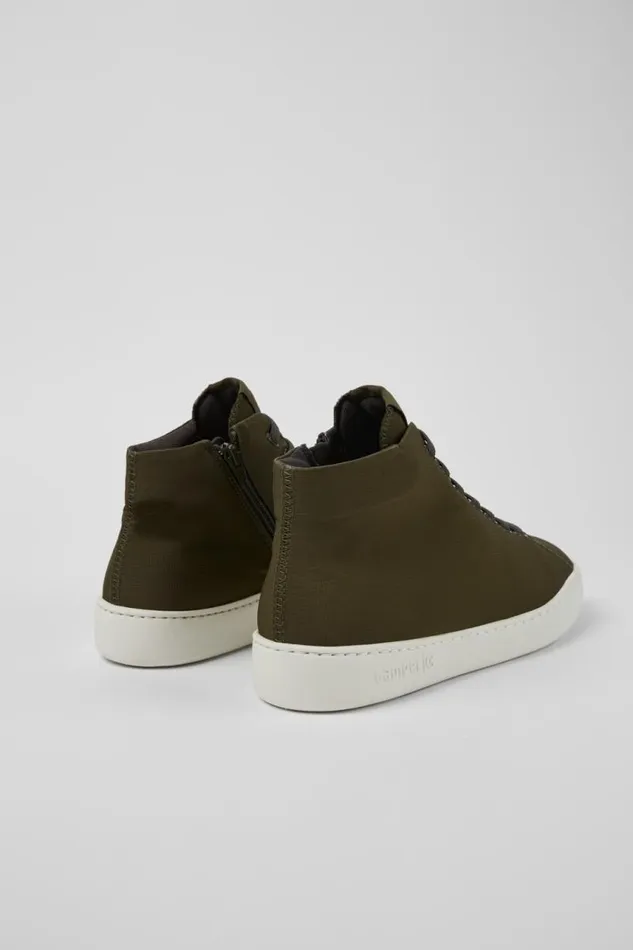 Men Camper Ankle Boots Peu Touring Green Recycled PET Sneakers Men Camper Ankle Boots Peu Touring Green Recycled PET Sneakers