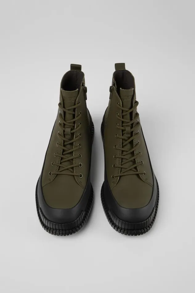 Men Camper Ankle Boots Pix Khaki Lace Up Boot Men Camper Ankle Boots Pix Khaki Lace Up Boot