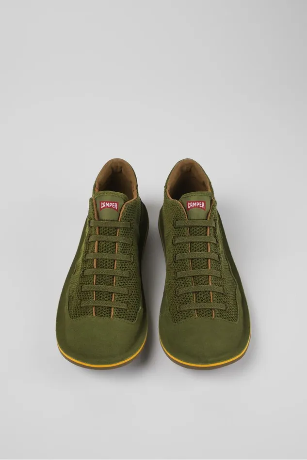Men Camper Casual Shoes Beetle Green TextileNubuck Basket Bootie Men Camper Casual Shoes Beetle Green TextileNubuck Basket Bootie