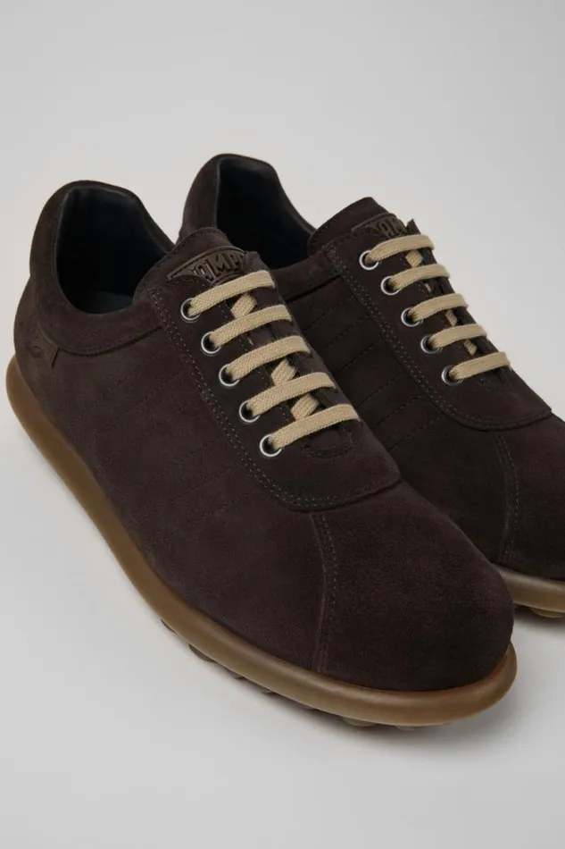 Men Camper Casual Shoes Pelotas Gray Nubuck Shoes