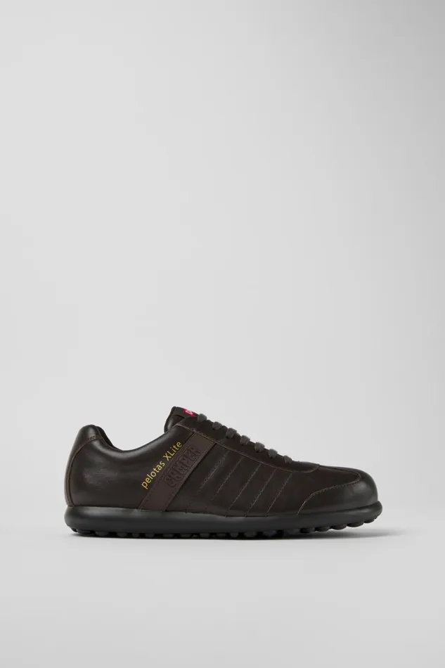 Men Camper Casual Shoes Pelotas XLite Dark Brown Leather Shoes Men Camper Casual Shoes Pelotas XLite Dark Brown Leather Shoes