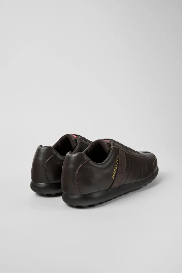 Men Camper Casual Shoes Pelotas XLite Dark Brown Leather Shoes Men Camper Casual Shoes Pelotas XLite Dark Brown Leather Shoes