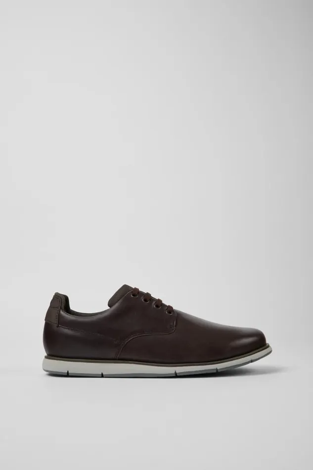 Men Camper Casual Shoes Smith Brown Leather Shoes Men Camper Casual Shoes Smith Brown Leather Shoes