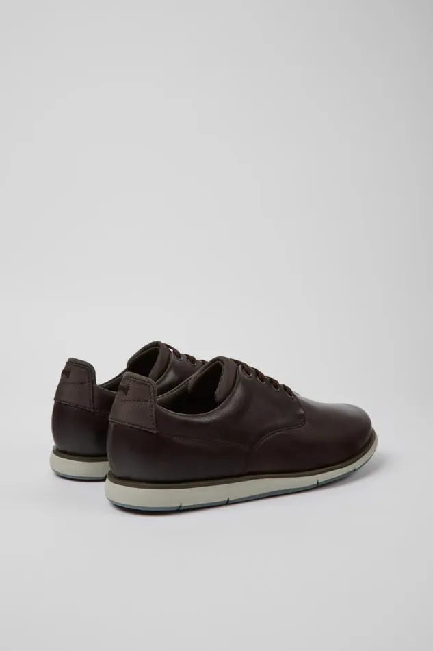 Men Camper Casual Shoes Smith Brown Leather Shoes Men Camper Casual Shoes Smith Brown Leather Shoes