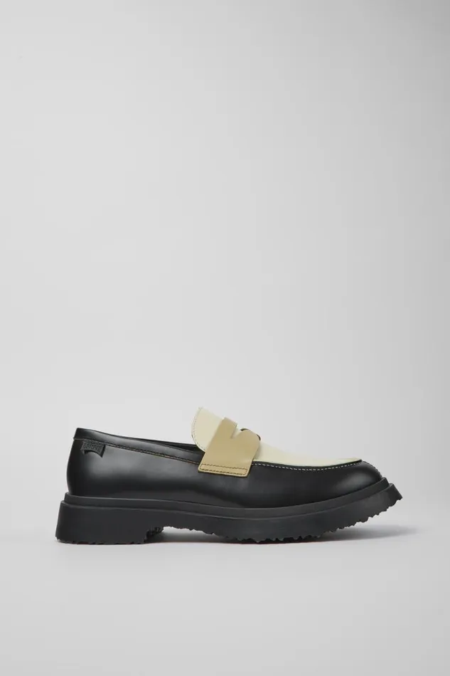Men Camper Formal Shoes Twins Multicolored Leather Loafers