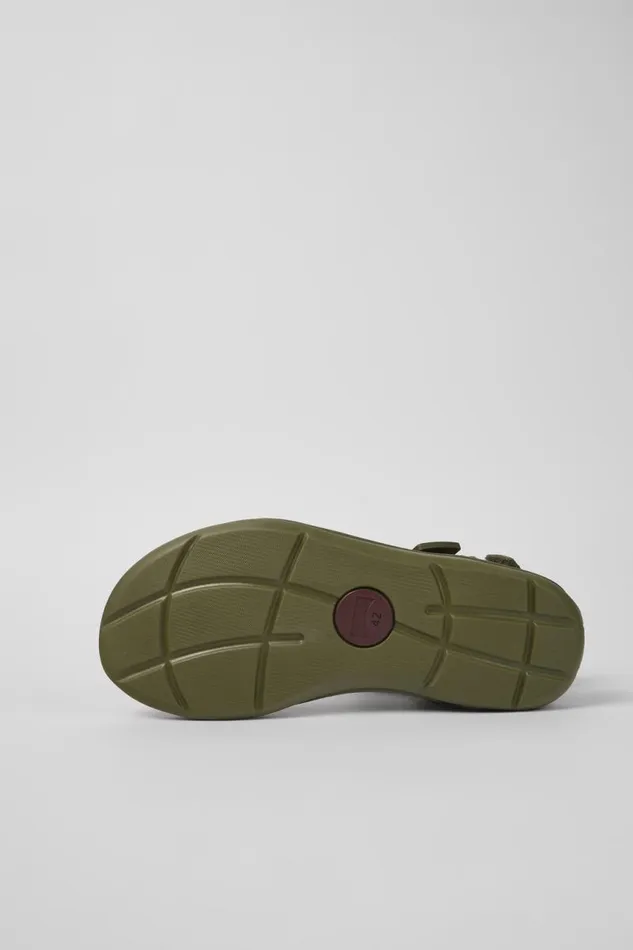Men Camper Non Leather Shoes Match Green Textile Sandal Men Camper Non Leather Shoes Match Green Textile Sandal