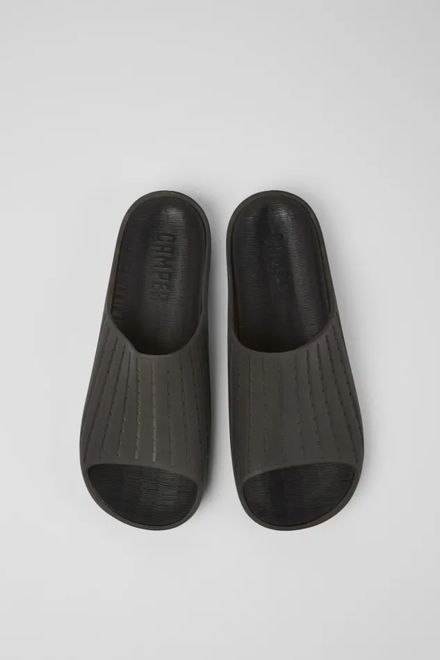 Men Camper Non Leather Shoes Wabi Black Monomaterial Sandals Men Camper Non Leather Shoes Wabi Black Monomaterial Sandals