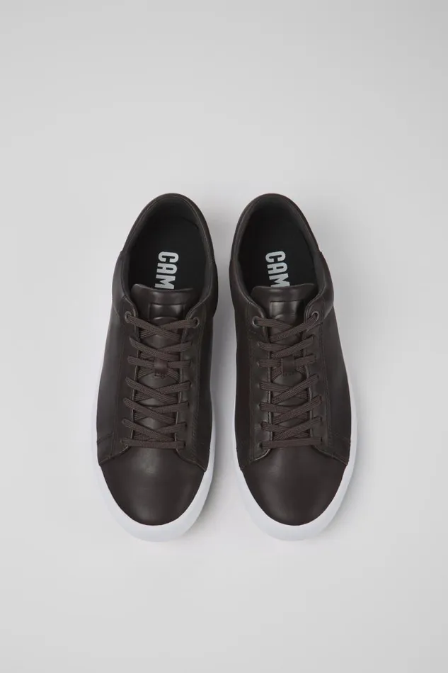 Men Camper Sneakers Andratx Brown Leather Sneakers Men Camper Sneakers Andratx Brown Leather Sneakers