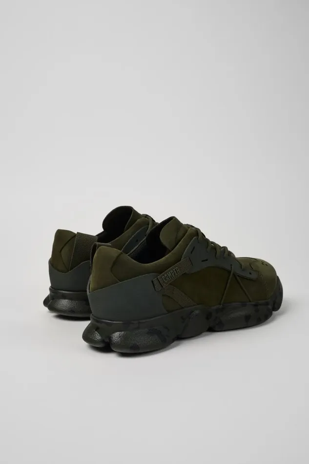 Men Camper Sneakers Karst Green Nubuck And Textile Sneakers Men Camper Sneakers Karst Green Nubuck And Textile Sneakers