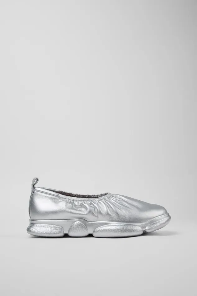Men Camper Sneakers Karst Silver Leather Shoes Men Camper Sneakers Karst Silver Leather Shoes