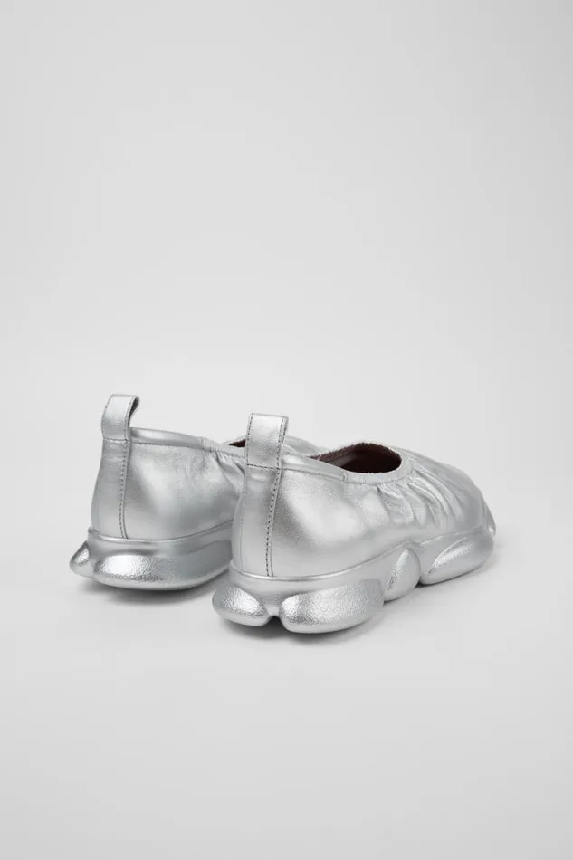 Men Camper Sneakers Karst Silver Leather Shoes Men Camper Sneakers Karst Silver Leather Shoes