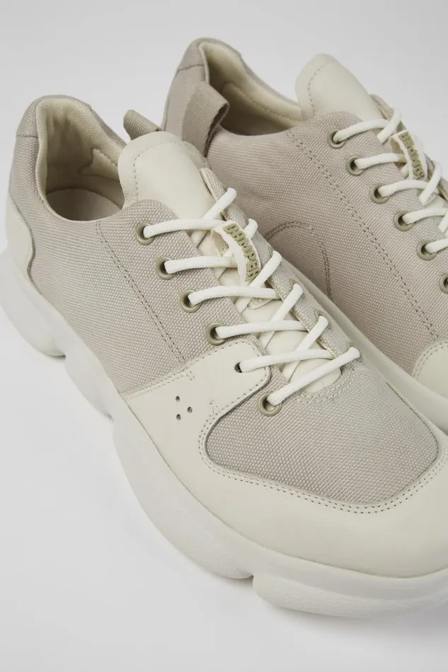 Men Camper Sneakers Karst White Leather And Recycled PET Sneakers