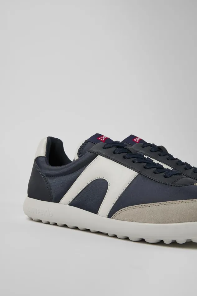 Men Camper Sneakers Pelotas XLite Blue Textile And Leather Sneakers
