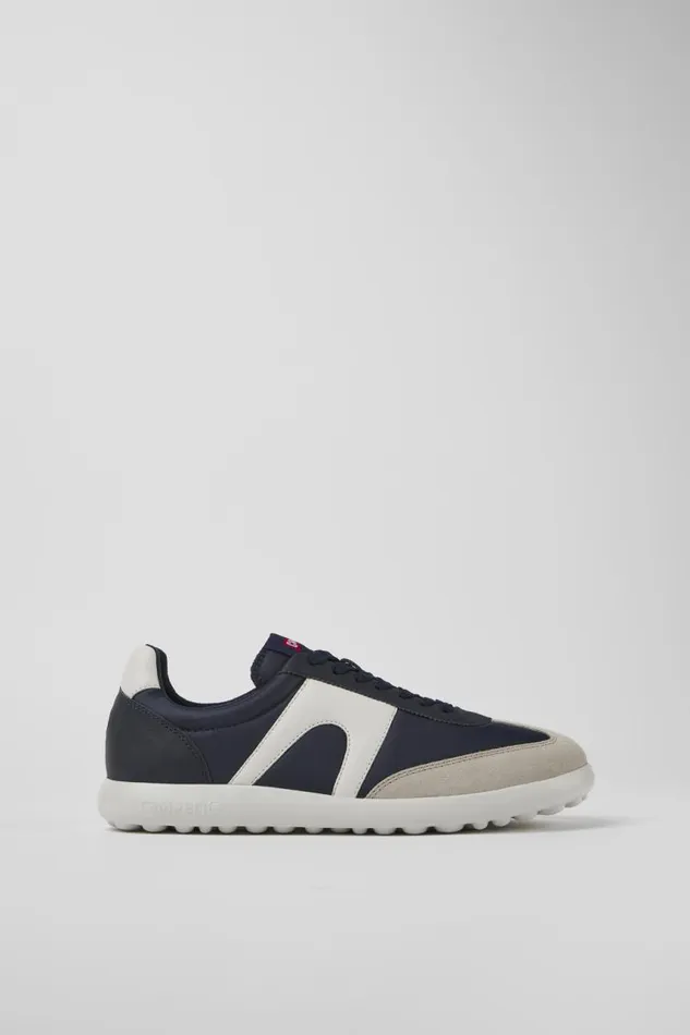 Men Camper Sneakers Pelotas XLite Blue Textile And Leather Sneakers Men Camper Sneakers Pelotas XLite Blue Textile And Leather Sneakers