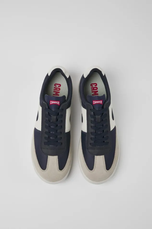 Men Camper Sneakers Pelotas XLite Blue Textile And Leather Sneakers Men Camper Sneakers Pelotas XLite Blue Textile And Leather Sneakers