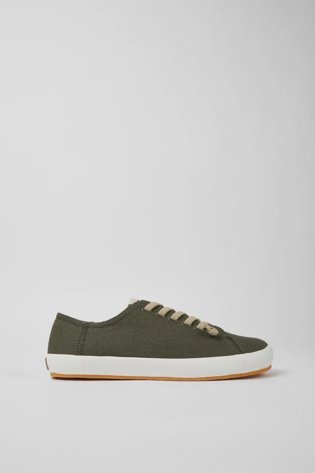 Men Camper Sneakers Peu Rambla Green Textile Sneakers Men Camper Sneakers Peu Rambla Green Textile Sneakers