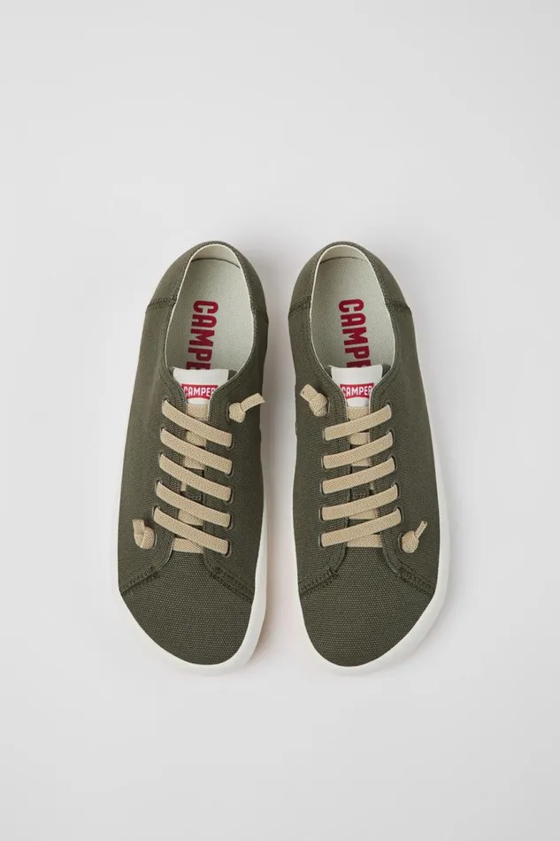 Men Camper Sneakers Peu Rambla Green Textile Sneakers Men Camper Sneakers Peu Rambla Green Textile Sneakers