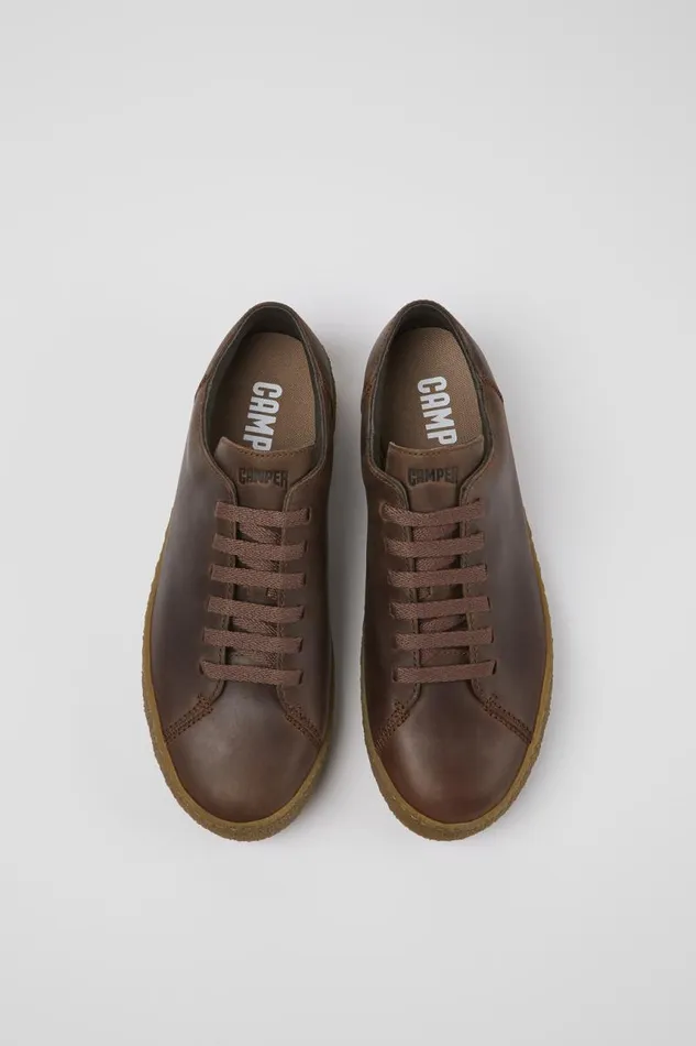 Men Camper Sneakers Peu Terreno Brown Leather Shoes Men Camper Sneakers Peu Terreno Brown Leather Shoes