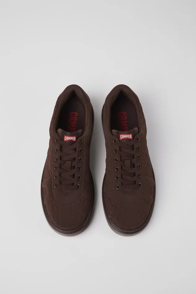 Men Camper Sneakers Runner K21 Burgundy Textile Sneakers Men Camper Sneakers Runner K21 Burgundy Textile Sneakers
