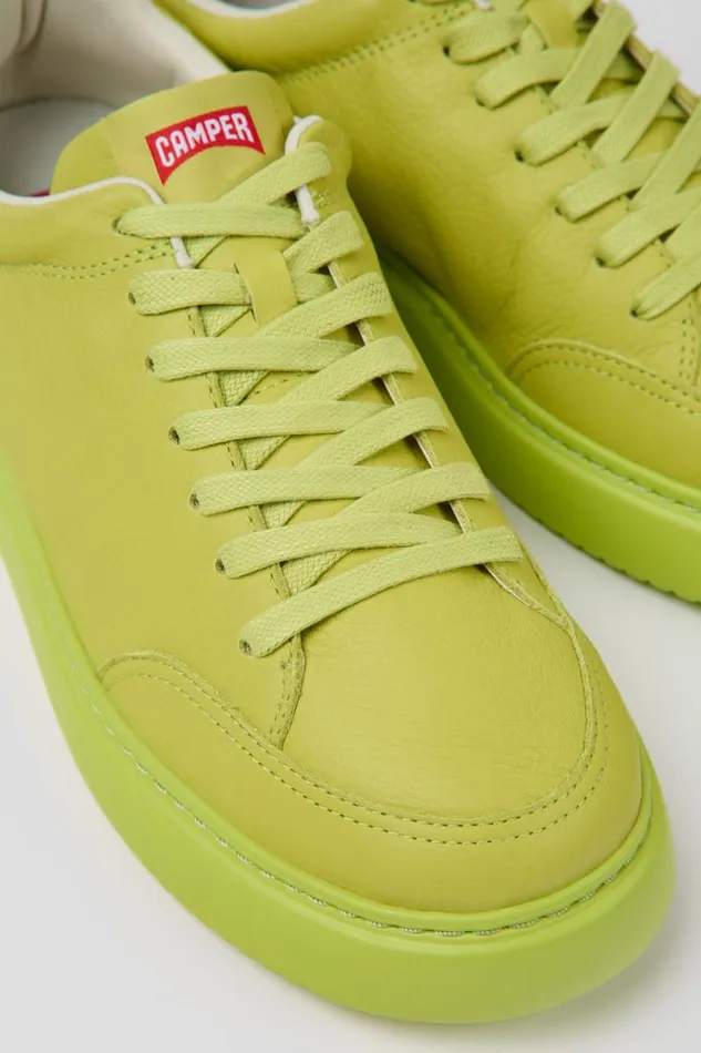 Men Camper Sneakers Runner K21 Green Leather Sneakers