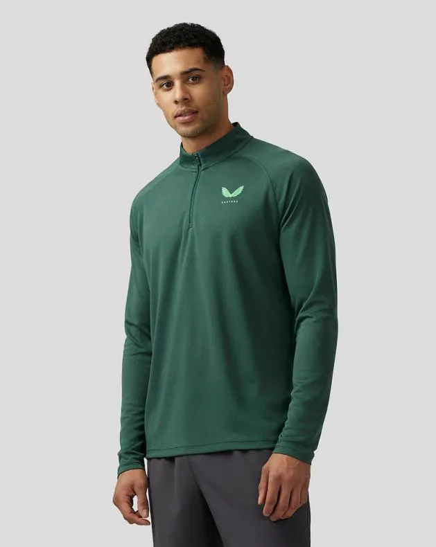 Men Castore Tops Adapt Quarter Zip Top 8211 Green