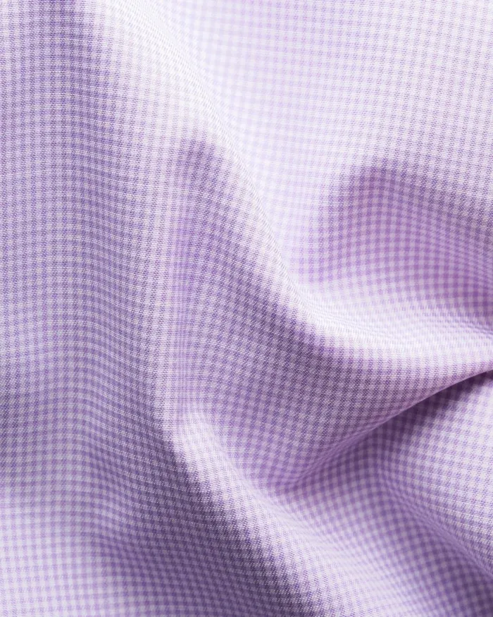 Men Check Signature Twill Shirt Purple Eton Dress Shirts Men Check Signature Twill Shirt Purple Eton Dress Shirts