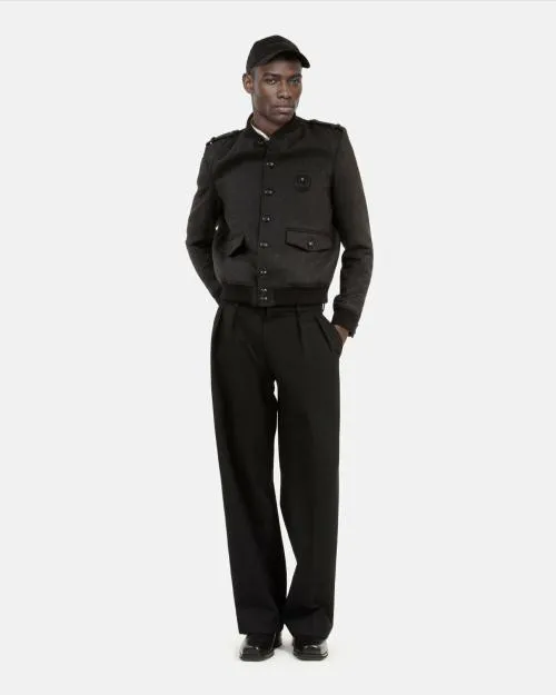 Men Coats and Jackets The Kooples Gray Teddy Jacket Dark Grey