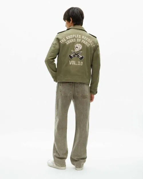 Men Coats and Jackets The Kooples Khaki OfficerStyle Jacket Kaki